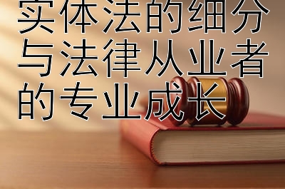 实体法的细分与法律从业者的专业成长