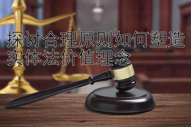 探讨合理原则如何塑造实体法价值理念