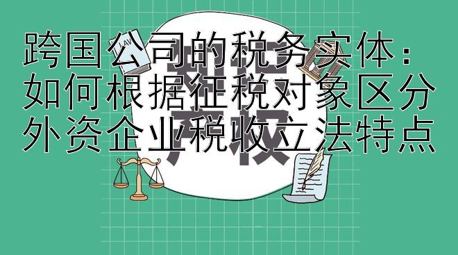 跨国公司的税务实体：如何根据征税对象区分外资企业税收立法特点