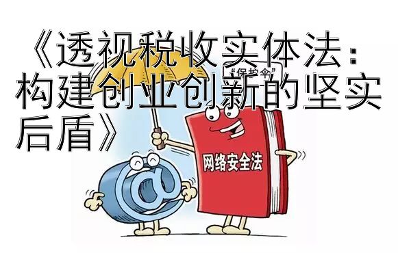 《透视税收实体法：构建创业创新的坚实后盾》