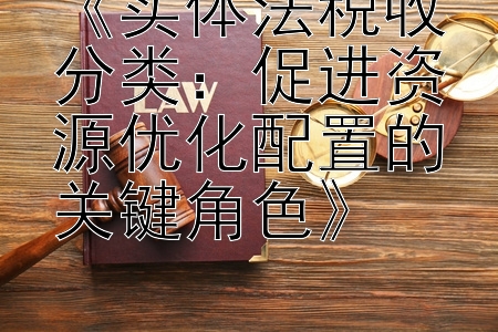 《实体法税收分类：促进资源优化配置的关键角色》