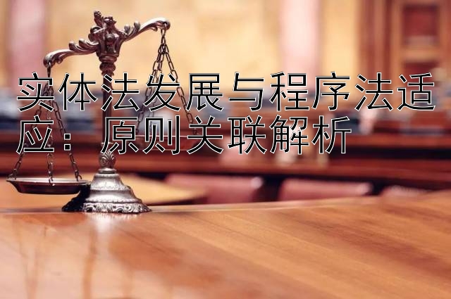 实体法发展与程序法适应：原则关联解析